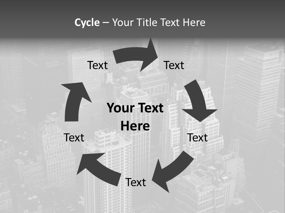 Business Blue Downtown PowerPoint Template