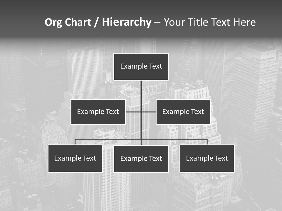 Business Blue Downtown PowerPoint Template