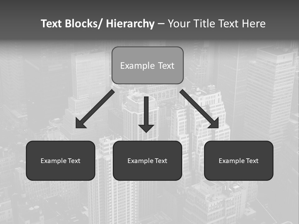 Business Blue Downtown PowerPoint Template