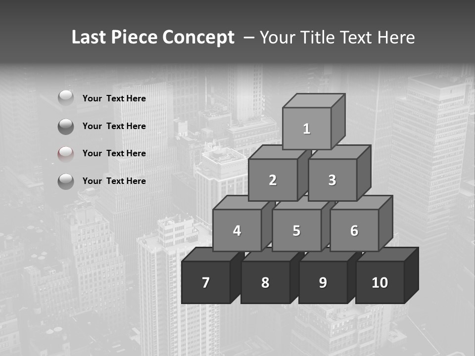 Business Blue Downtown PowerPoint Template