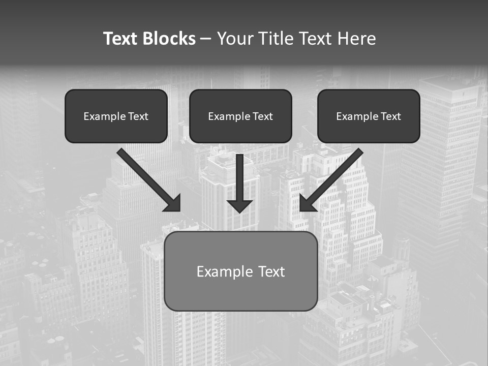 Business Blue Downtown PowerPoint Template
