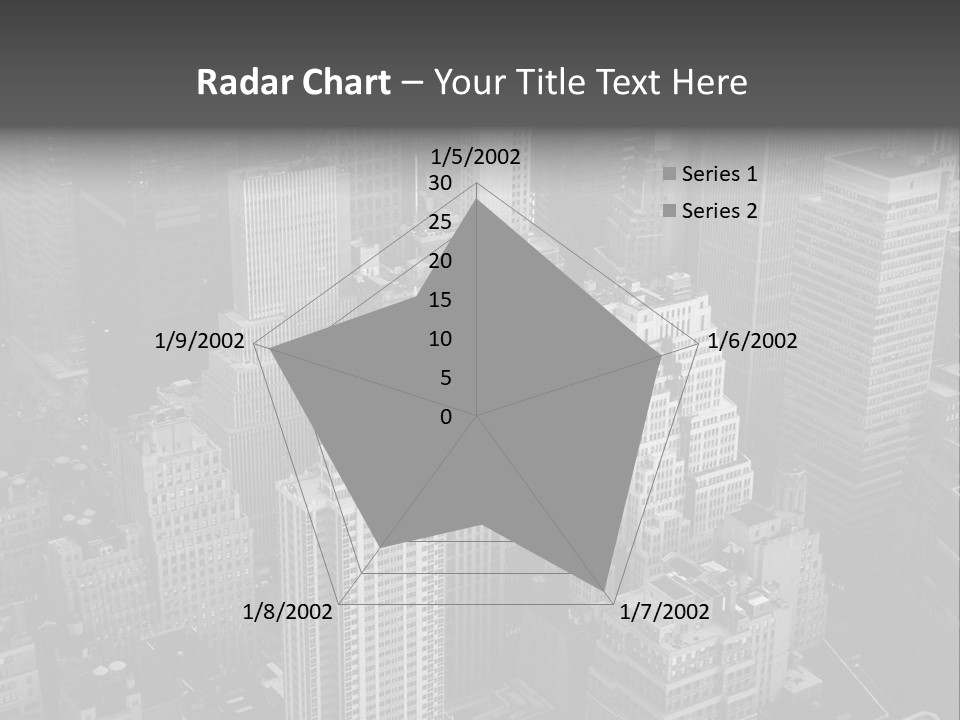 Business Blue Downtown PowerPoint Template