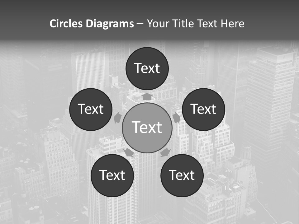 Business Blue Downtown PowerPoint Template