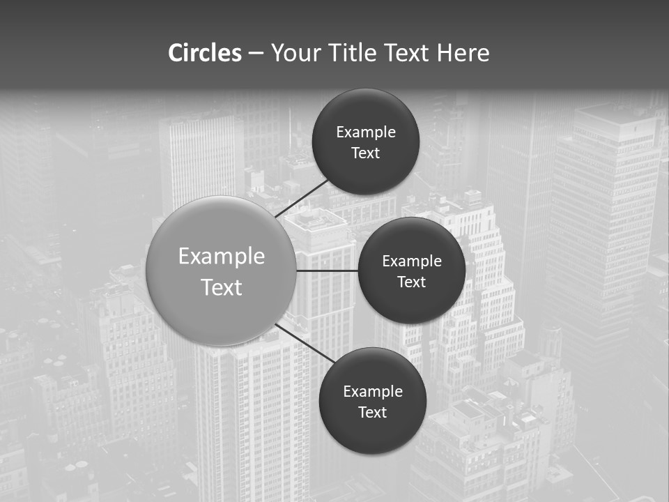 Business Blue Downtown PowerPoint Template