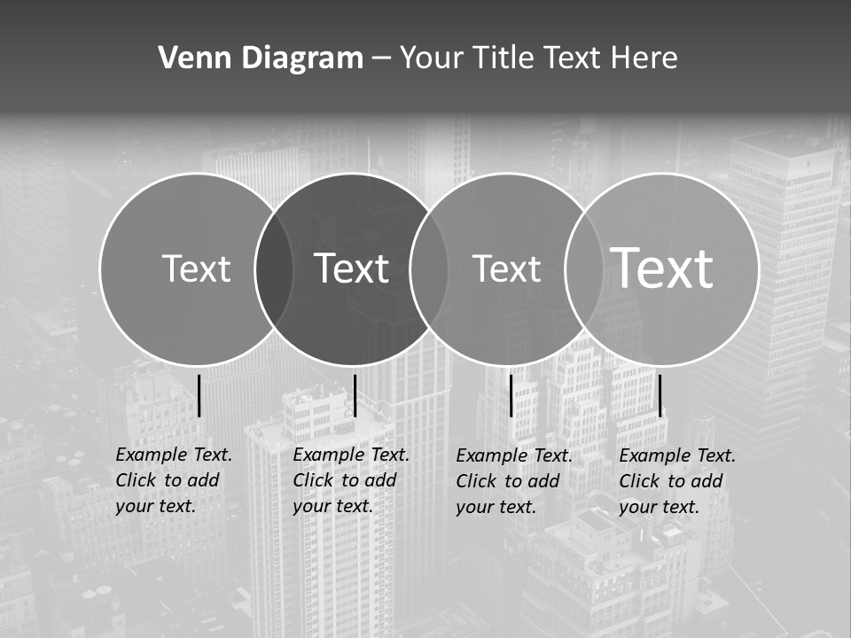 Business Blue Downtown PowerPoint Template
