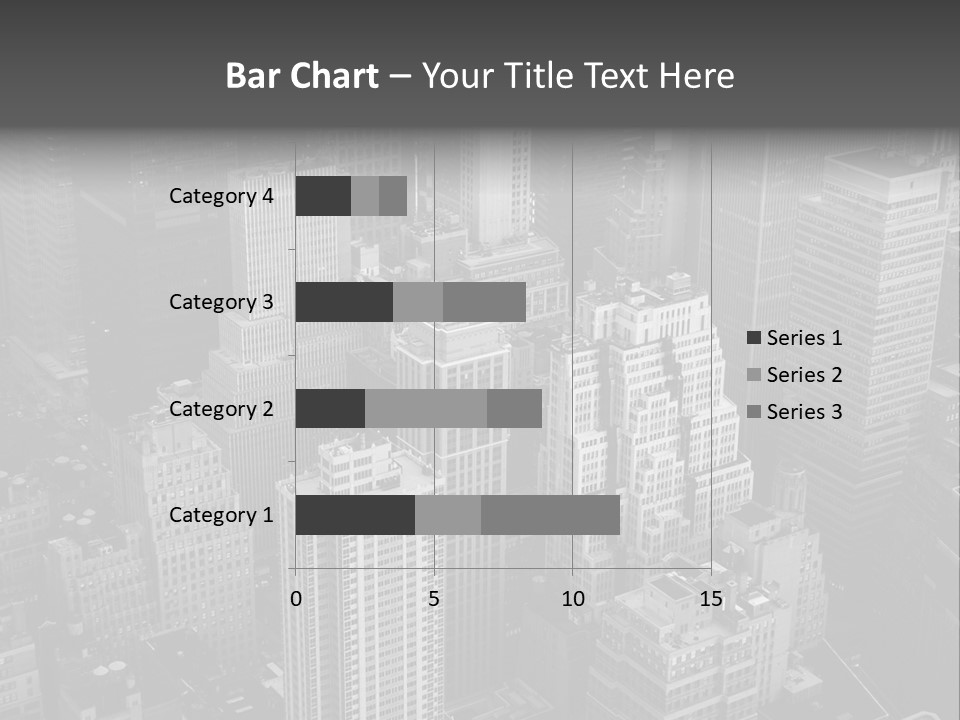 Business Blue Downtown PowerPoint Template
