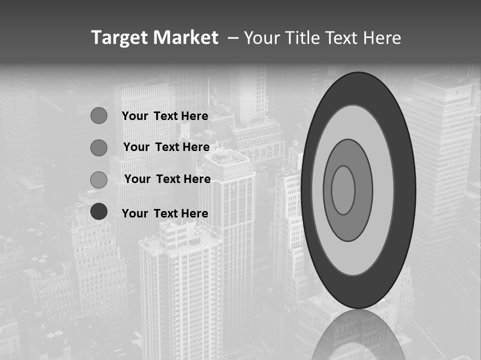 Business Blue Downtown PowerPoint Template