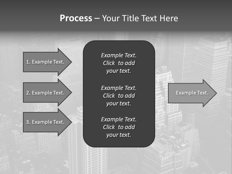 Business Blue Downtown PowerPoint Template