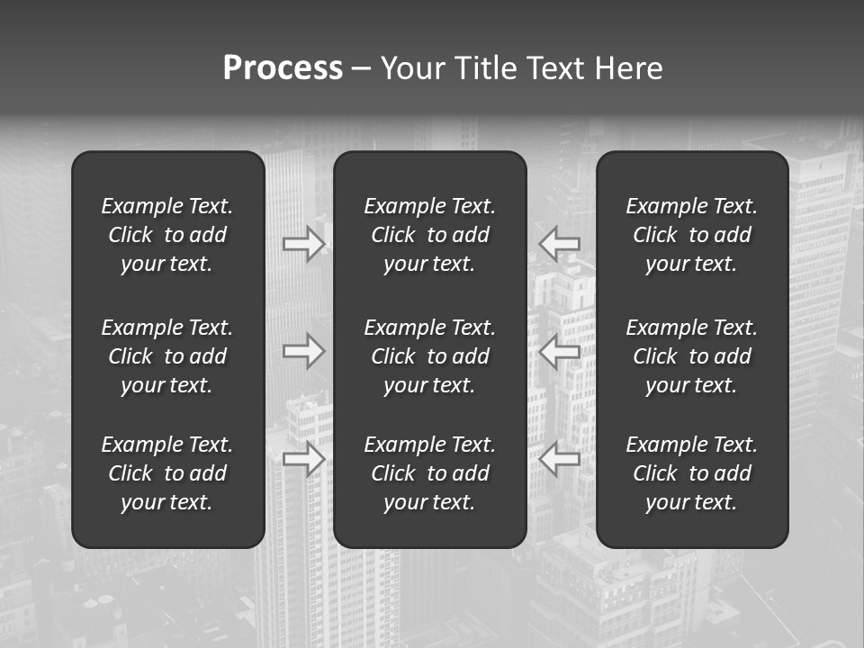 Business Blue Downtown PowerPoint Template