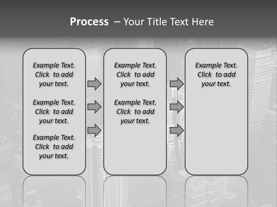 Business Blue Downtown PowerPoint Template