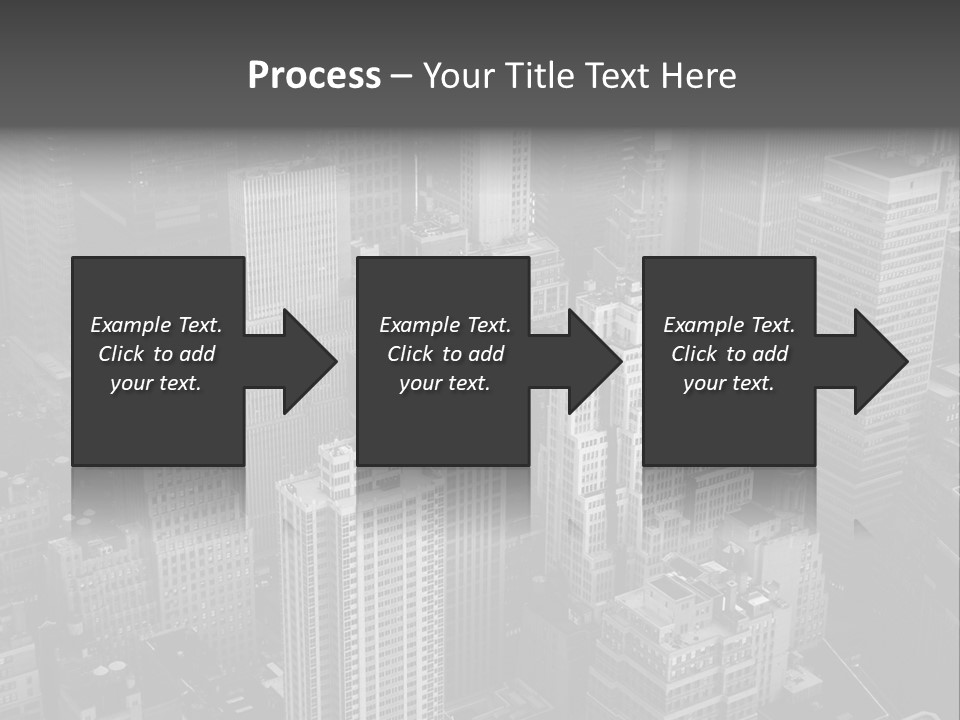 Business Blue Downtown PowerPoint Template