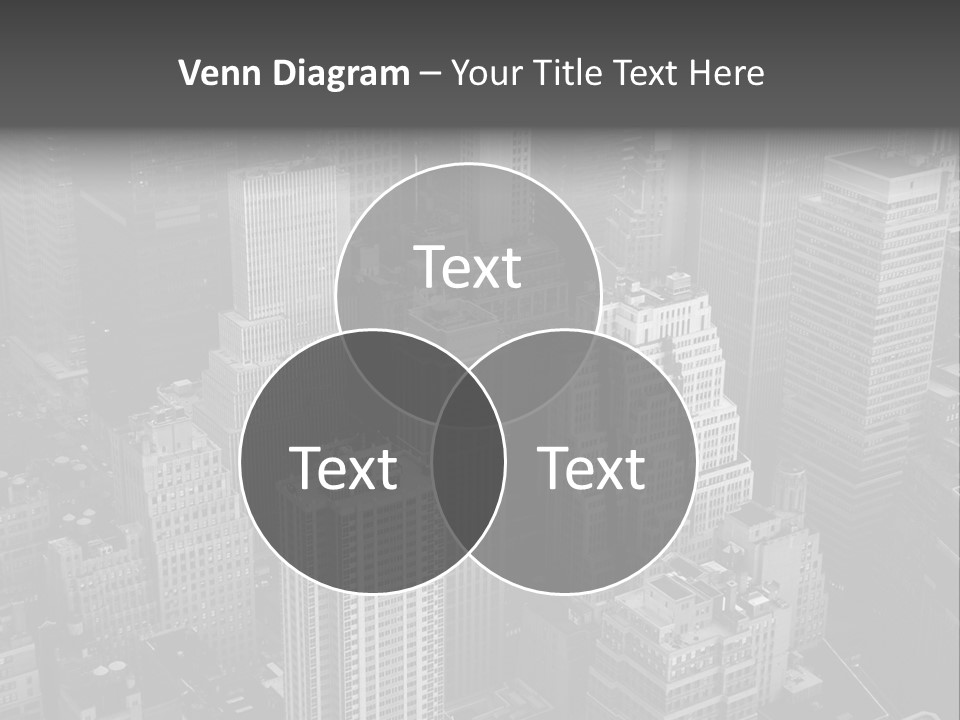 Business Blue Downtown PowerPoint Template