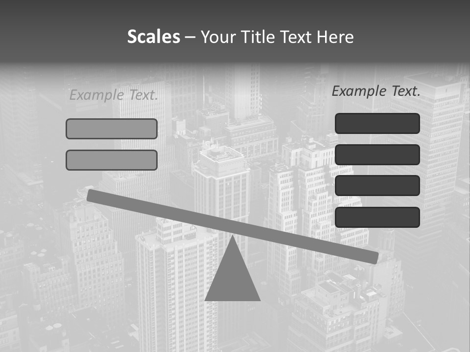 Business Blue Downtown PowerPoint Template