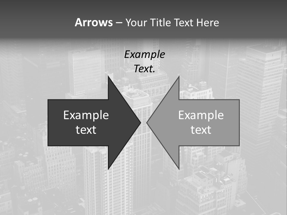 Business Blue Downtown PowerPoint Template