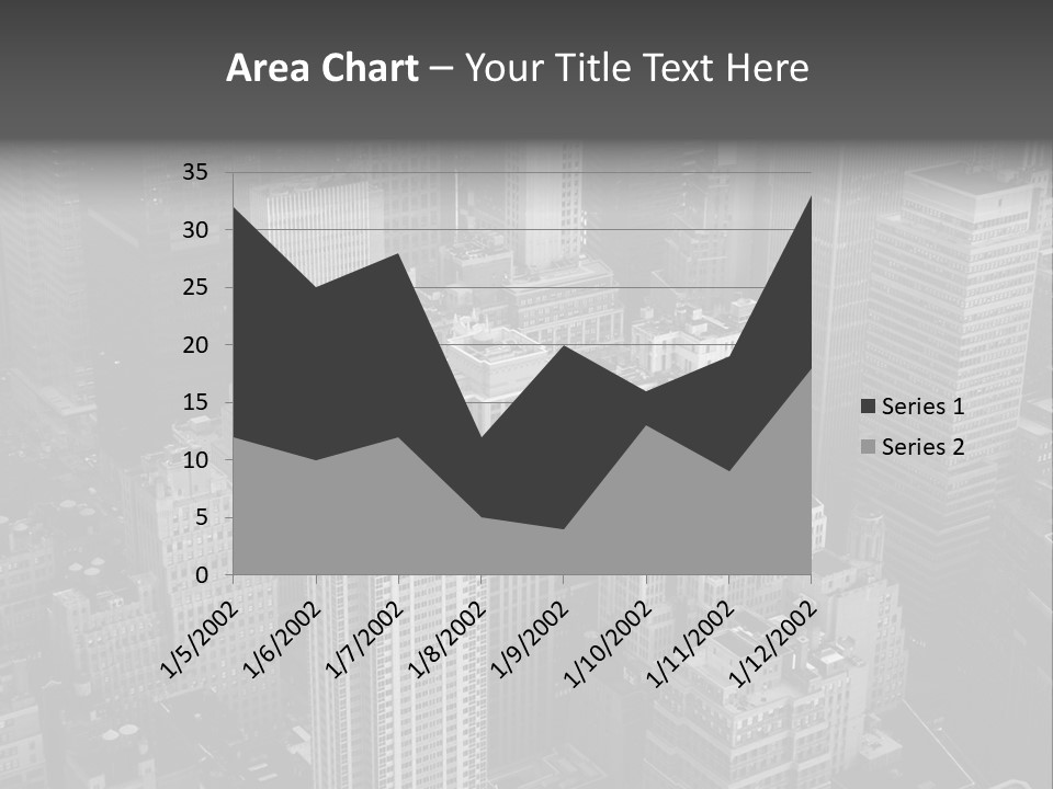 Business Blue Downtown PowerPoint Template