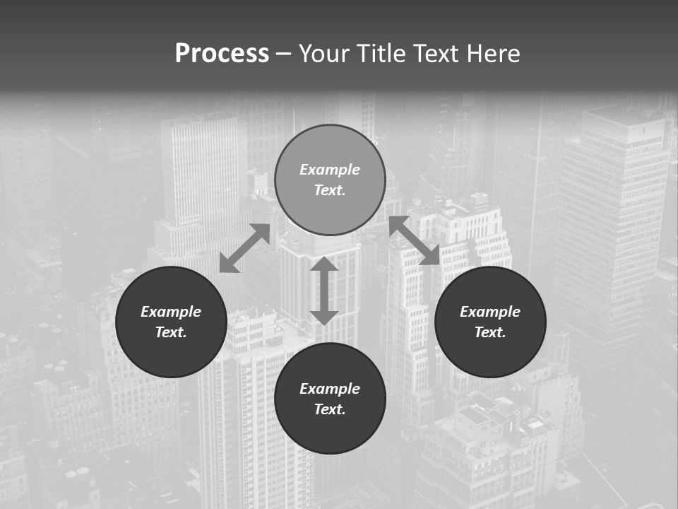 Business Blue Downtown PowerPoint Template