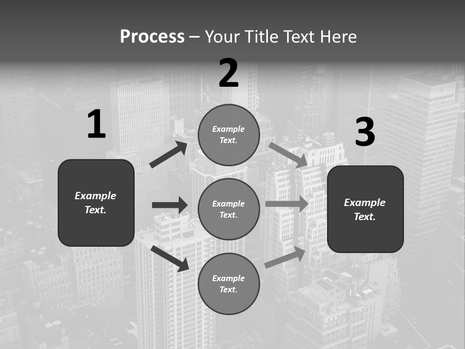 Business Blue Downtown PowerPoint Template
