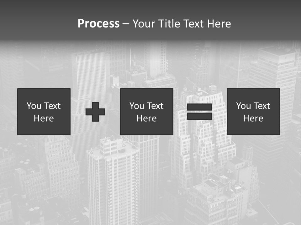 Business Blue Downtown PowerPoint Template