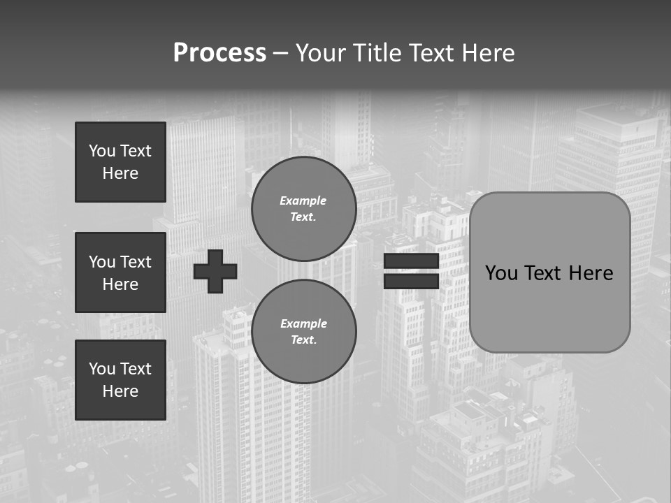 Business Blue Downtown PowerPoint Template