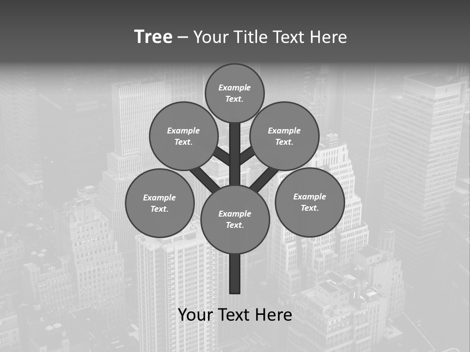 Business Blue Downtown PowerPoint Template