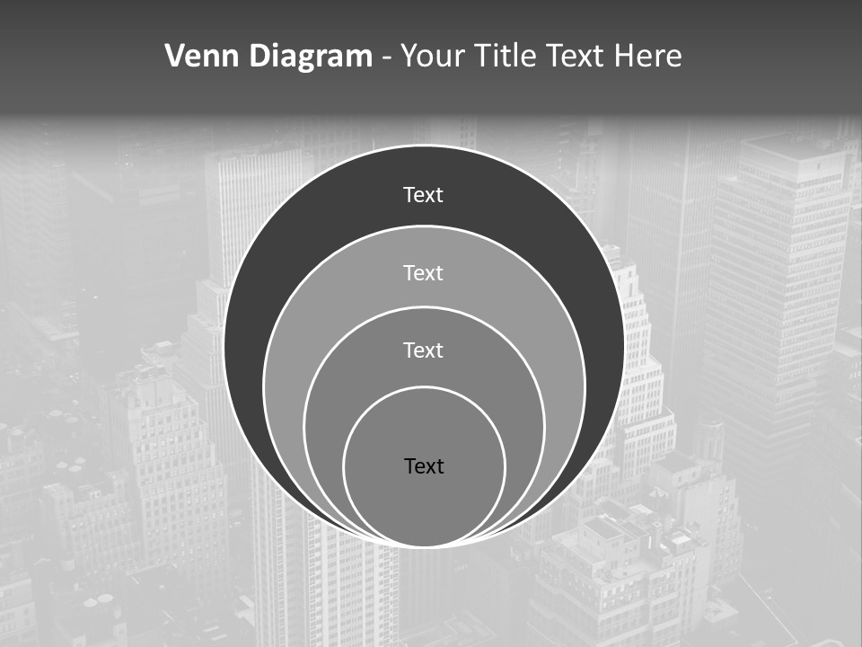 Business Blue Downtown PowerPoint Template