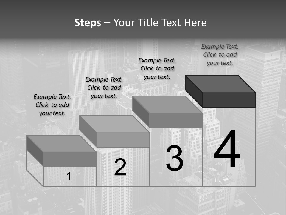 Business Blue Downtown PowerPoint Template