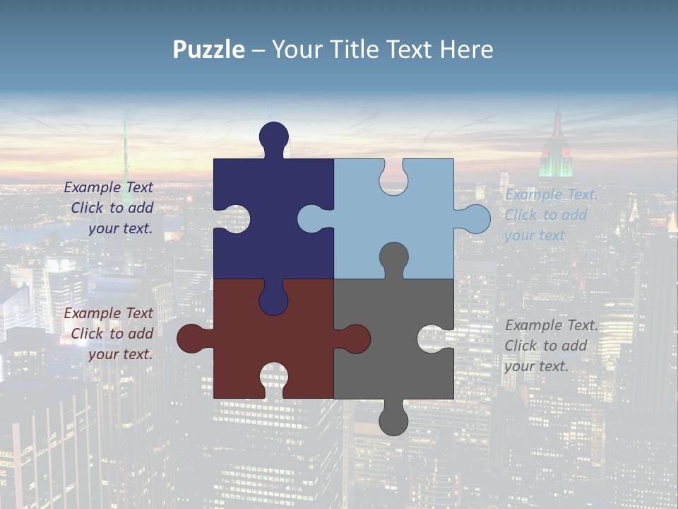 Penthouse Sunset New PowerPoint Template