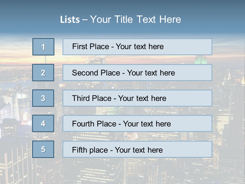 Penthouse Sunset New PowerPoint Template