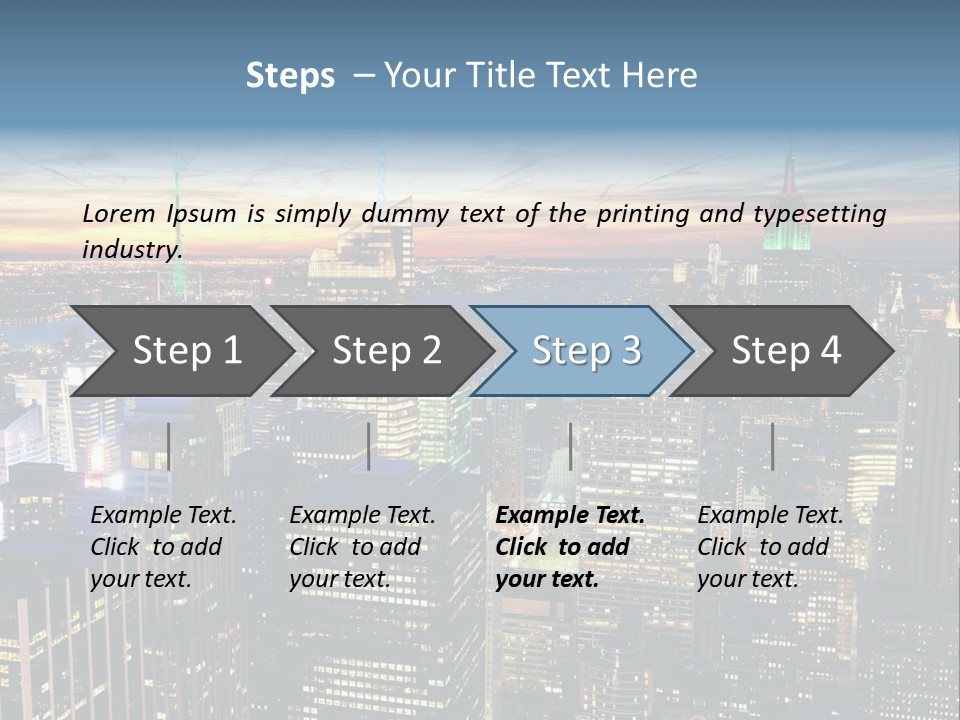 Penthouse Sunset New PowerPoint Template