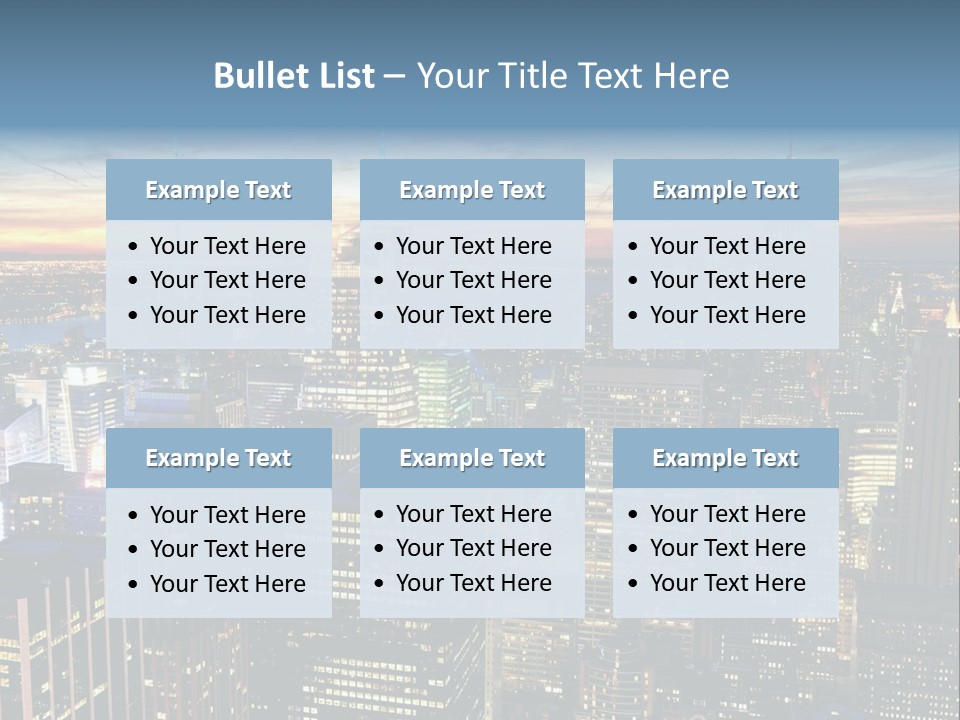 Penthouse Sunset New PowerPoint Template