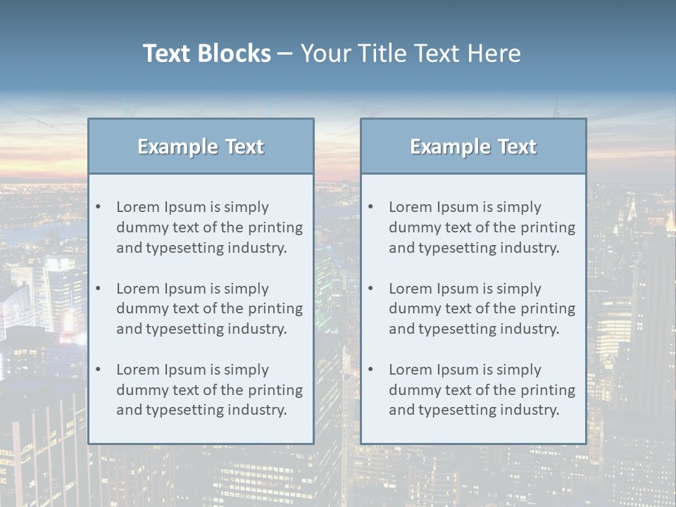 Penthouse Sunset New PowerPoint Template
