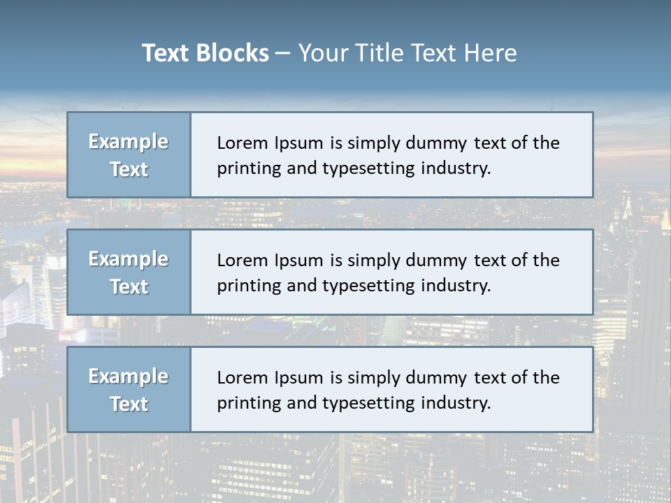 Penthouse Sunset New PowerPoint Template