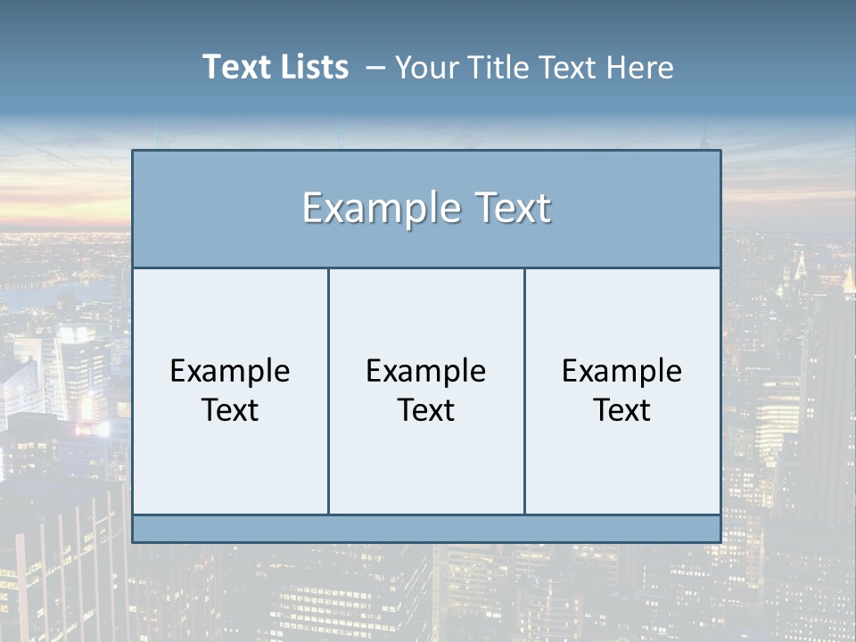 Penthouse Sunset New PowerPoint Template