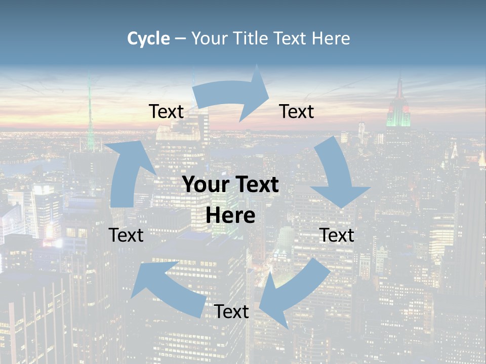 Penthouse Sunset New PowerPoint Template