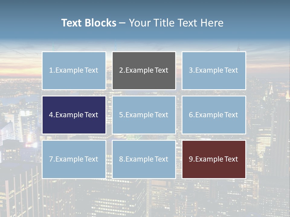 Penthouse Sunset New PowerPoint Template