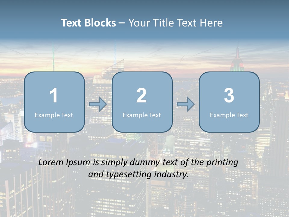 Penthouse Sunset New PowerPoint Template