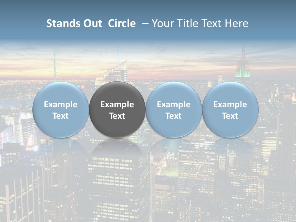 Penthouse Sunset New PowerPoint Template