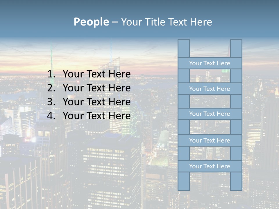 Penthouse Sunset New PowerPoint Template