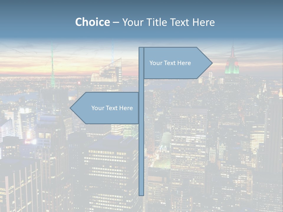 Penthouse Sunset New PowerPoint Template