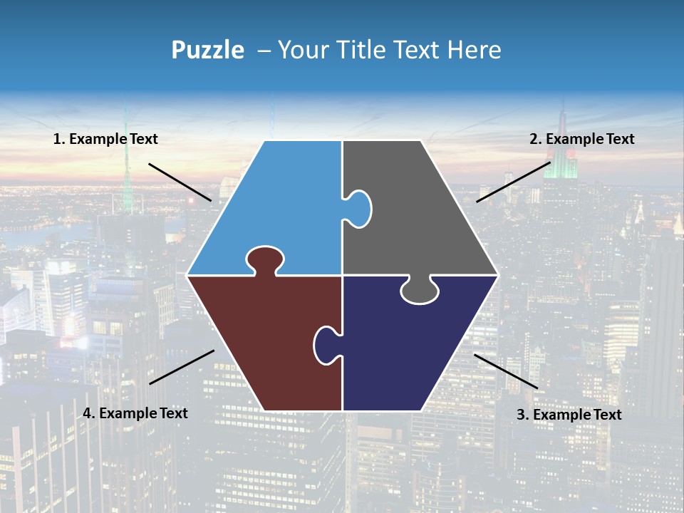 Scene Twilight New York PowerPoint Template