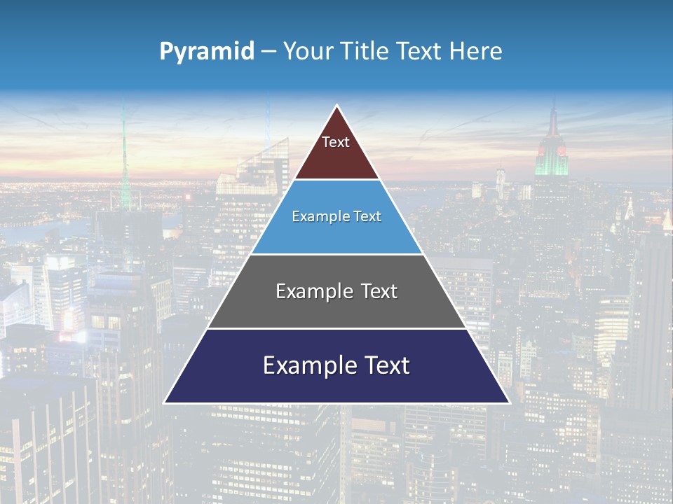 Scene Twilight New York PowerPoint Template