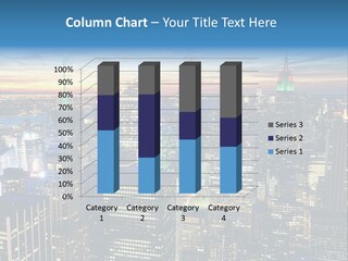 Scene Twilight New York PowerPoint Template