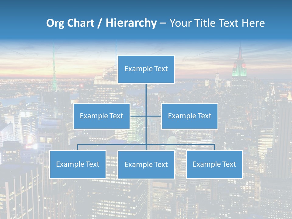 Scene Twilight New York PowerPoint Template