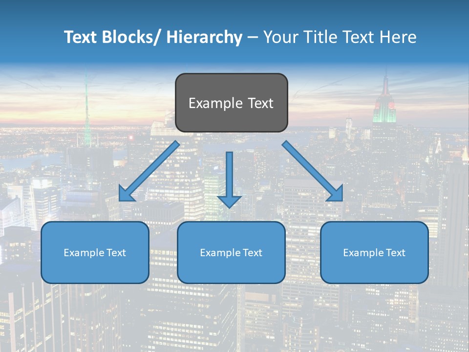 Scene Twilight New York PowerPoint Template