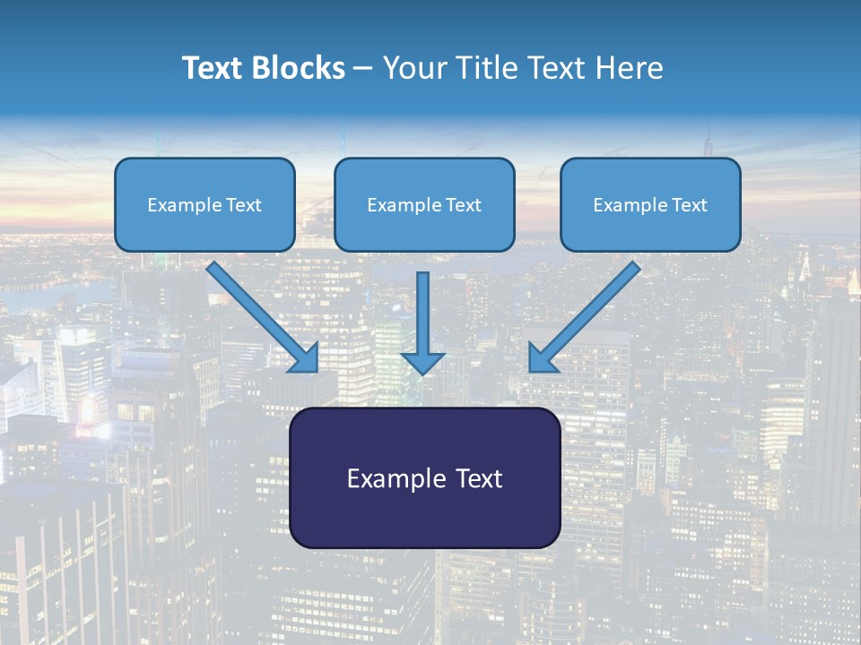 Scene Twilight New York PowerPoint Template