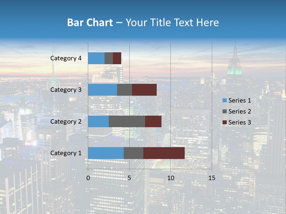 Scene Twilight New York PowerPoint Template