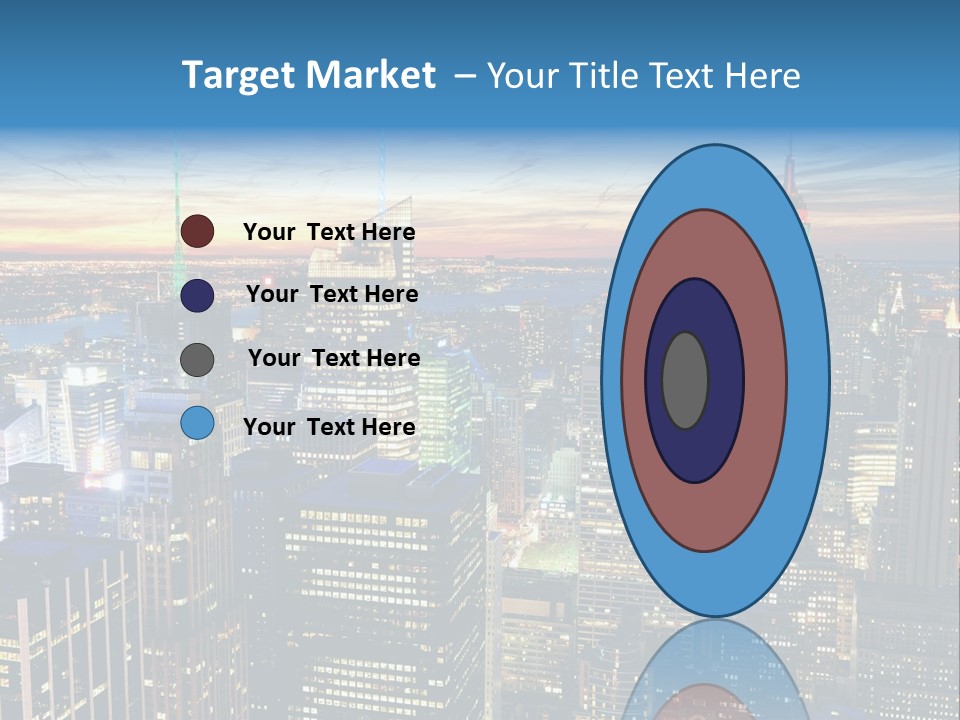 Scene Twilight New York PowerPoint Template