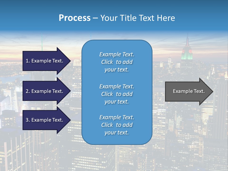Scene Twilight New York PowerPoint Template