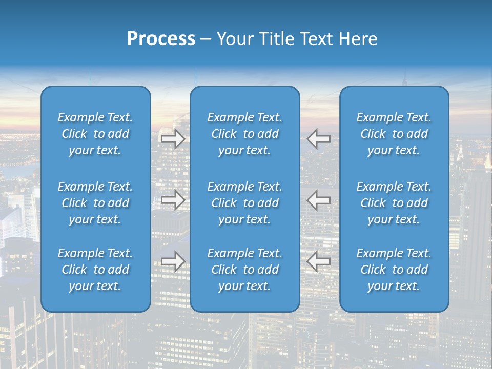 Scene Twilight New York PowerPoint Template