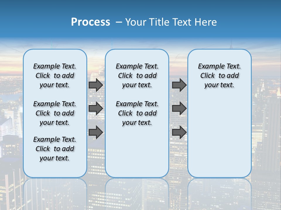 Scene Twilight New York PowerPoint Template